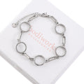 Silver Circle Link Bracelet