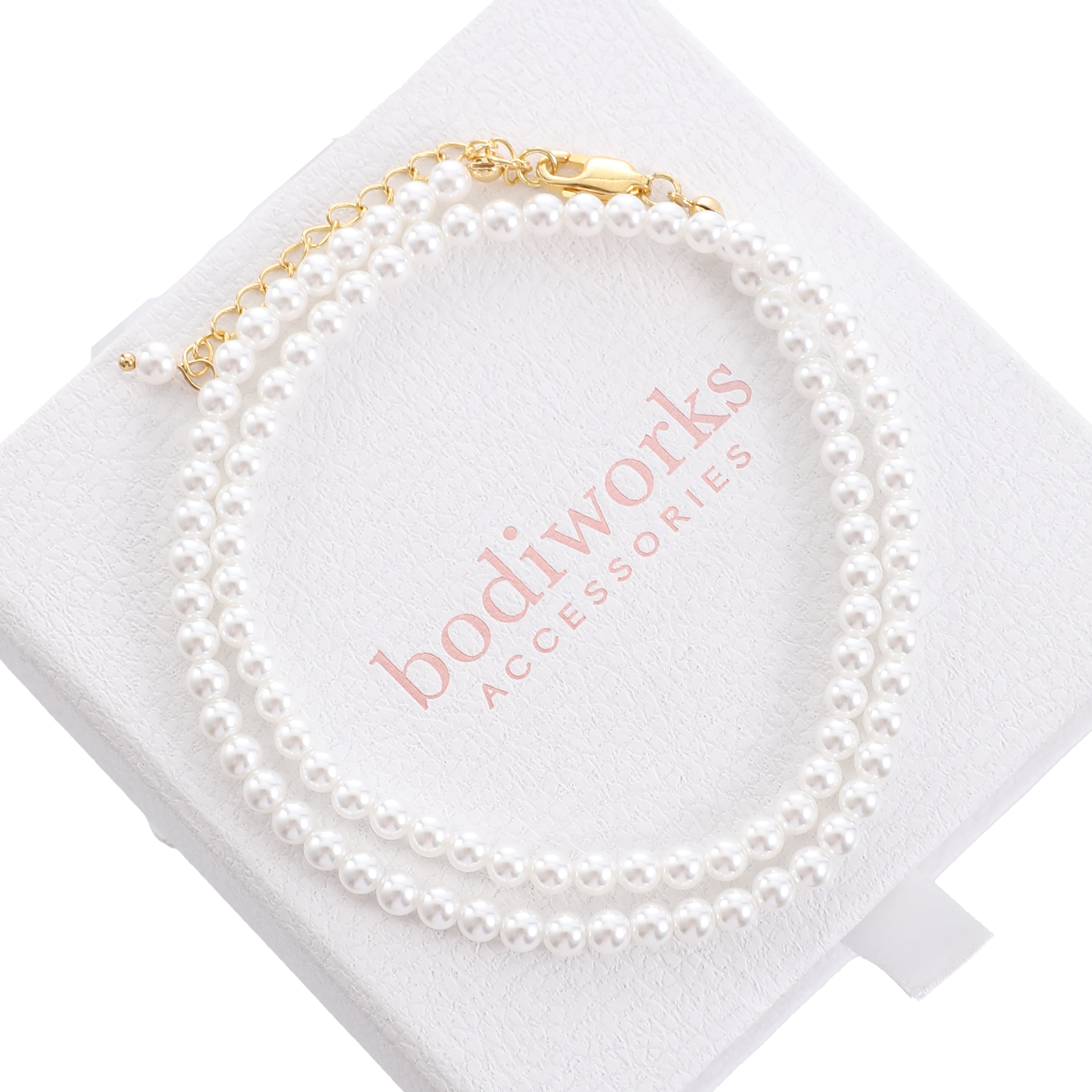White & Gold Pearl Necklace
