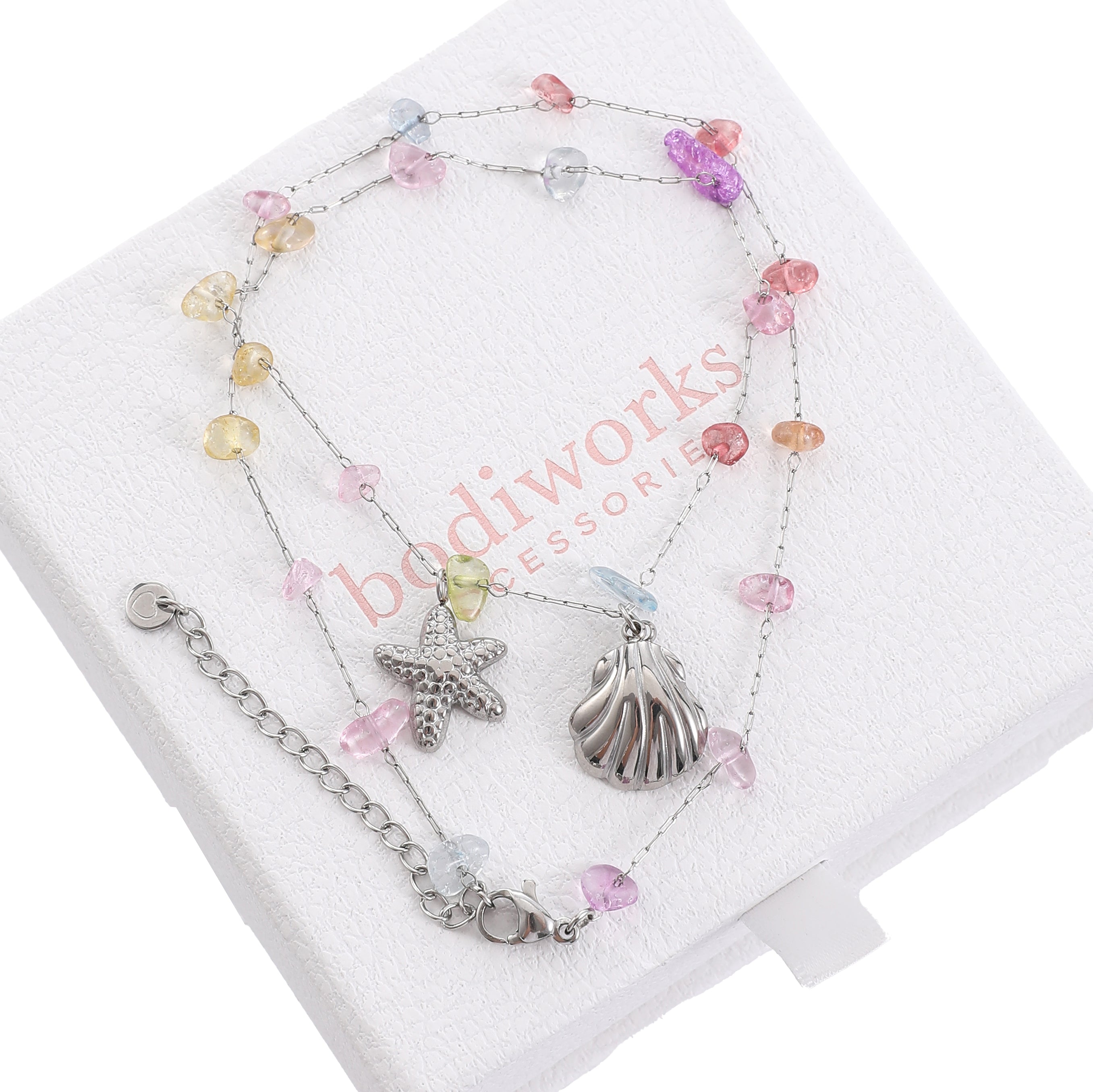 Silver Sea Charm Necklace