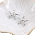 Silver Starfish Earrings