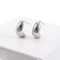 Silver Chunky Hoop Earrings