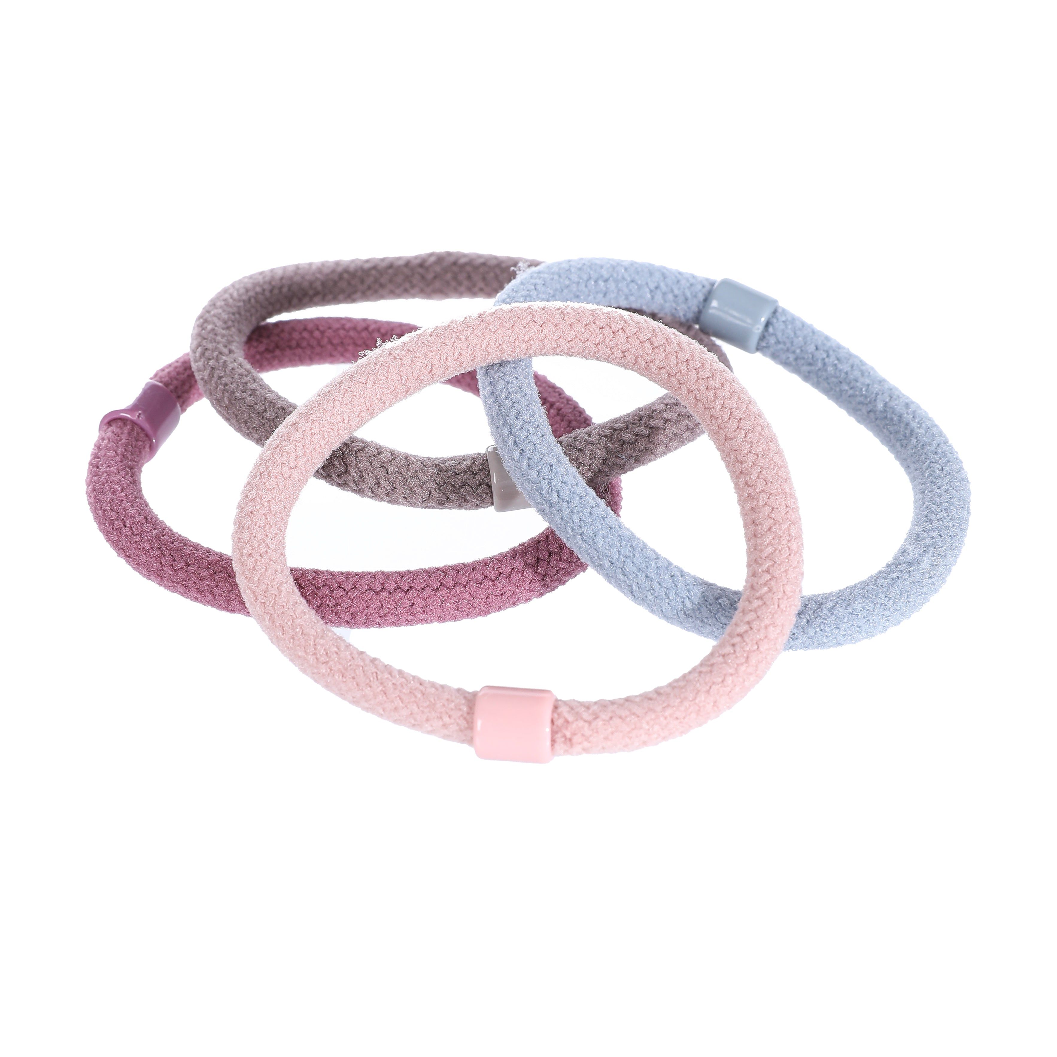 Thick Hair Elastics – Muted Colours