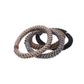 Thick Woven Hair Elastics – Dark Colours