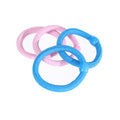 Thick Hair Elastics – Blue & Pink