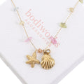 Gold Starfish & Shell Necklace