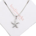 Silver Starfish & Shell Necklace