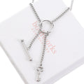 Silver Key Chain Necklace
